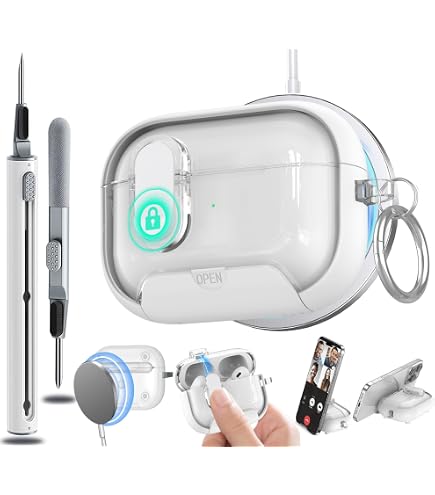 Amazon | RFUNGUANGO AirPods Pro 3用ケース ロック&クリーニング